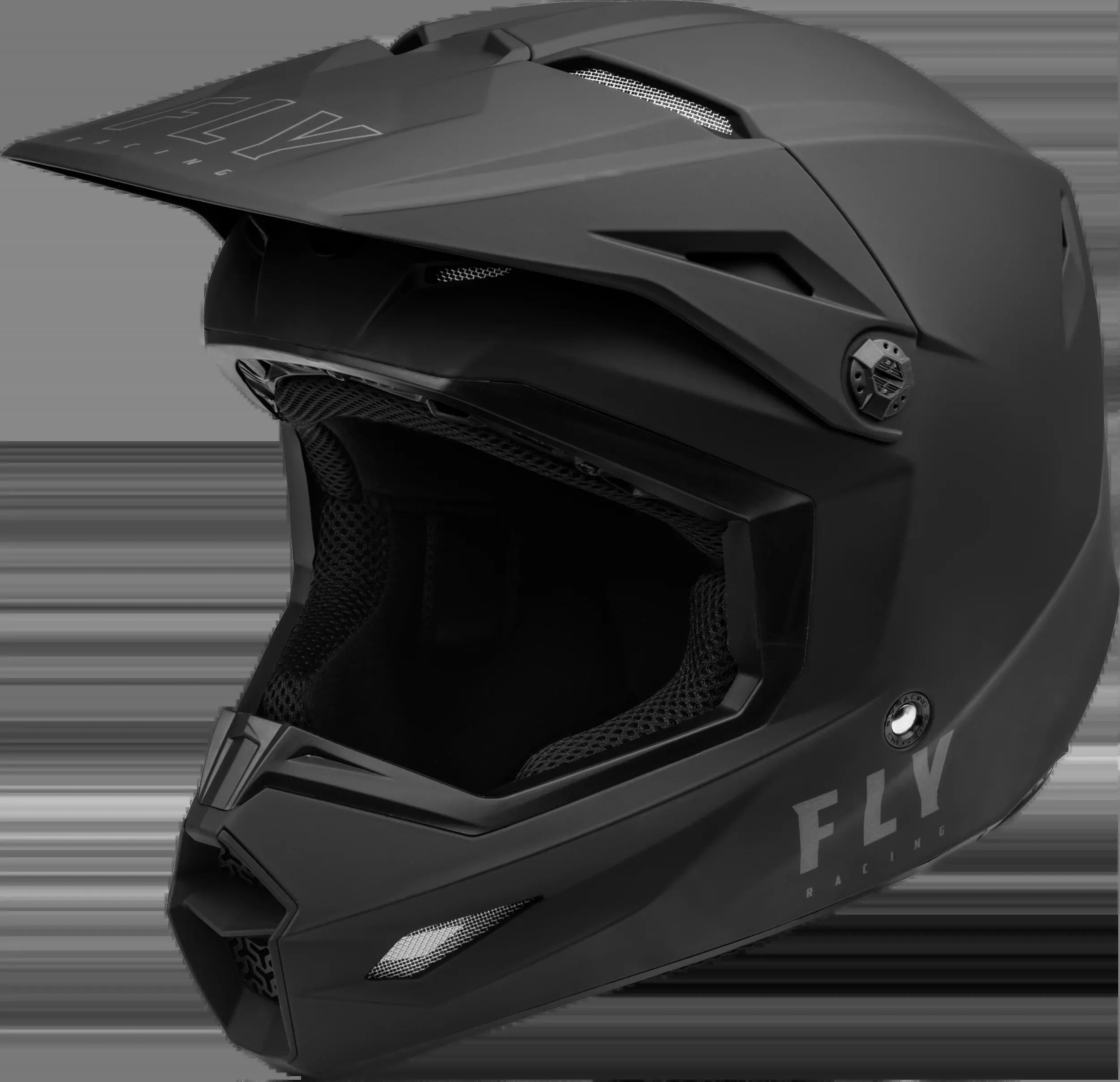 Fly Racing Kinetic Solid Helmet Matte Black Xs 73-3471XS