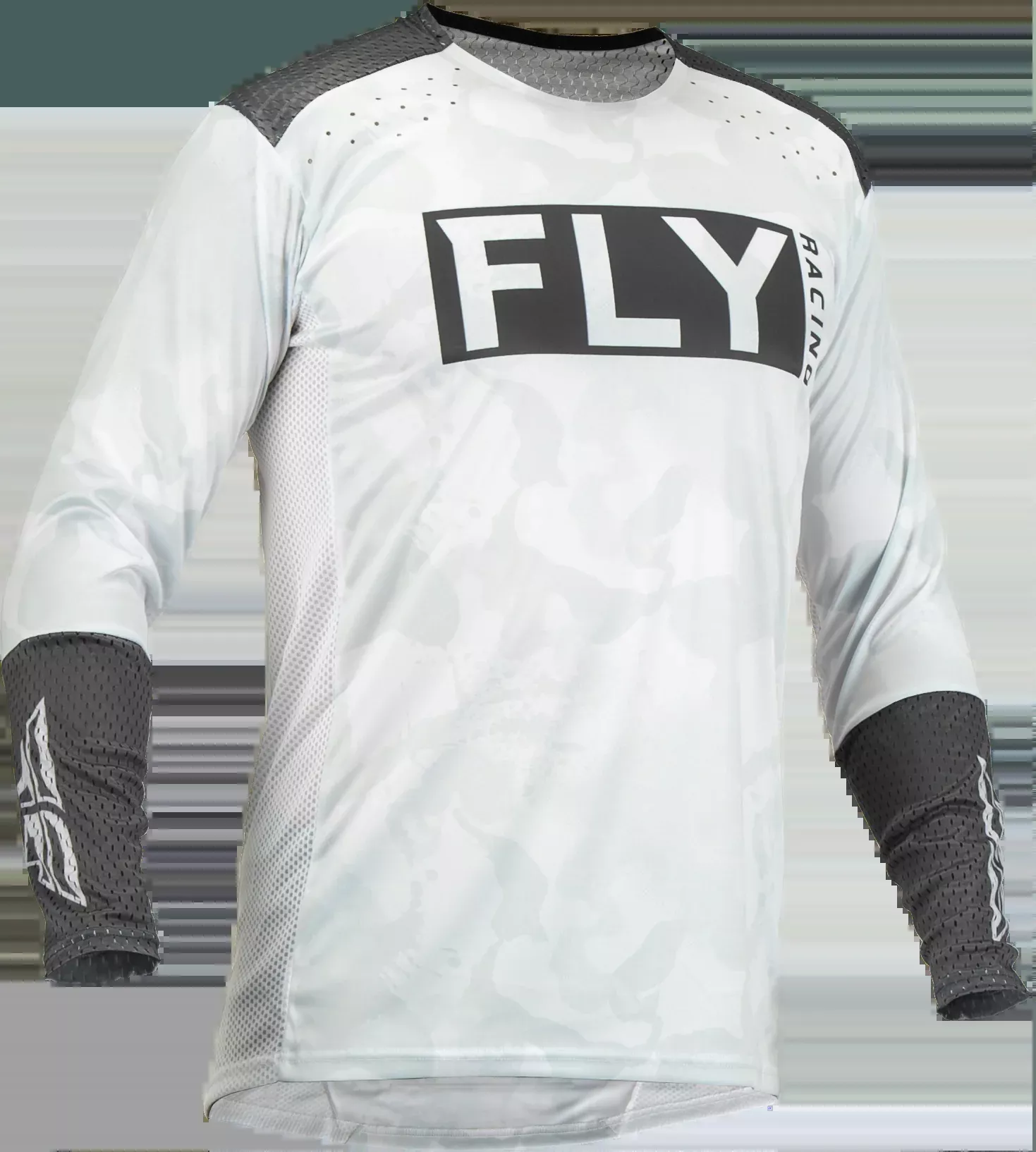 Fly Racing Lite L.E. Stealth Jersey White/Grey 2x 376-7242X