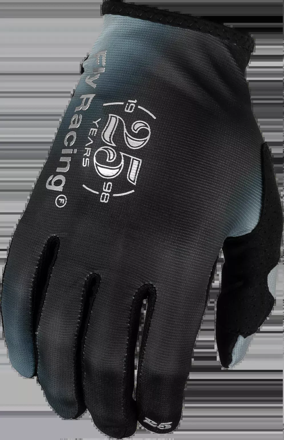 Fly Racing Lite Se Legacy Gloves Light Grey/Black Lg 377-714L