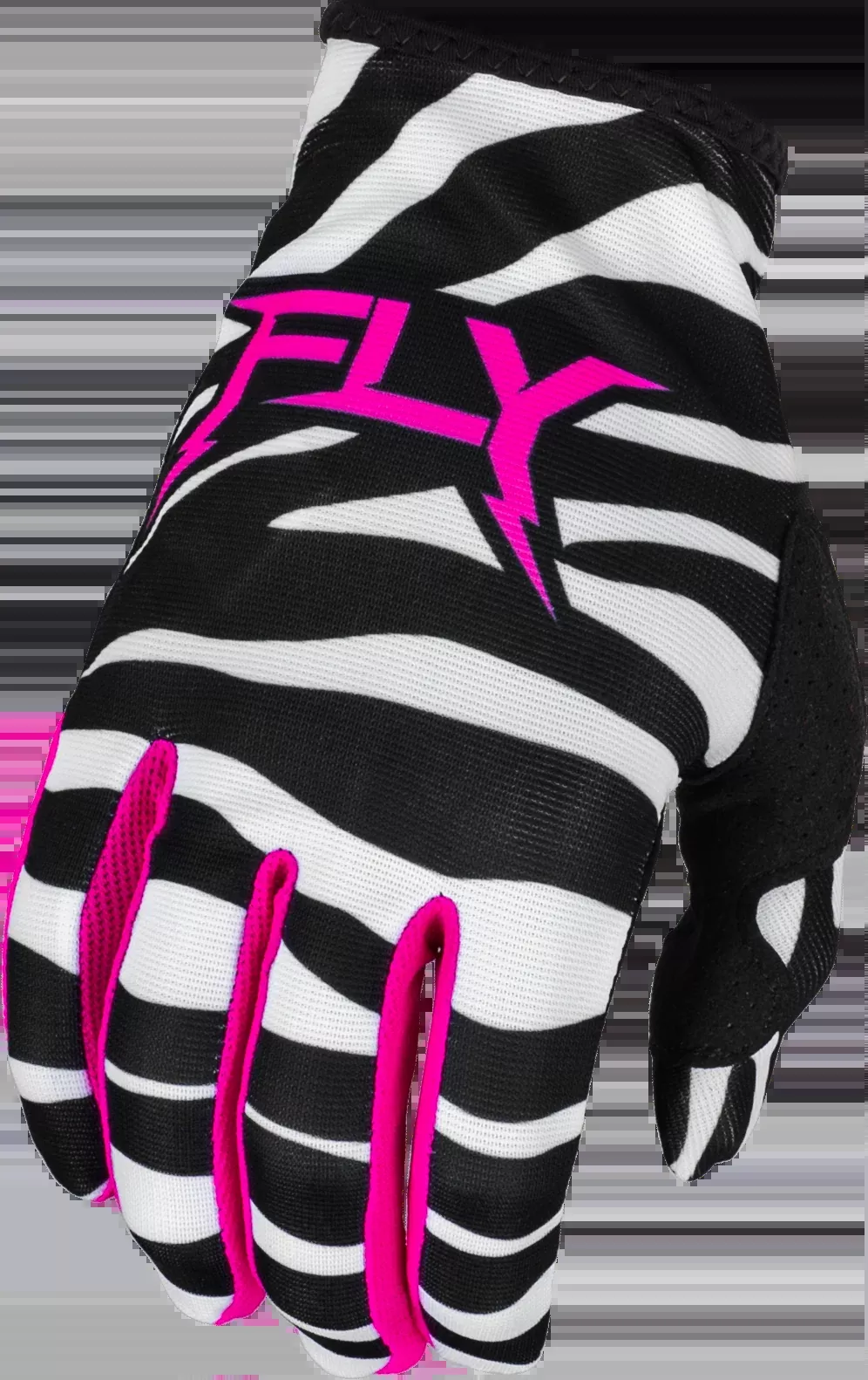 Fly Racing Lite Uncaged Gloves Black/White/Neon Pink Md 377-741M