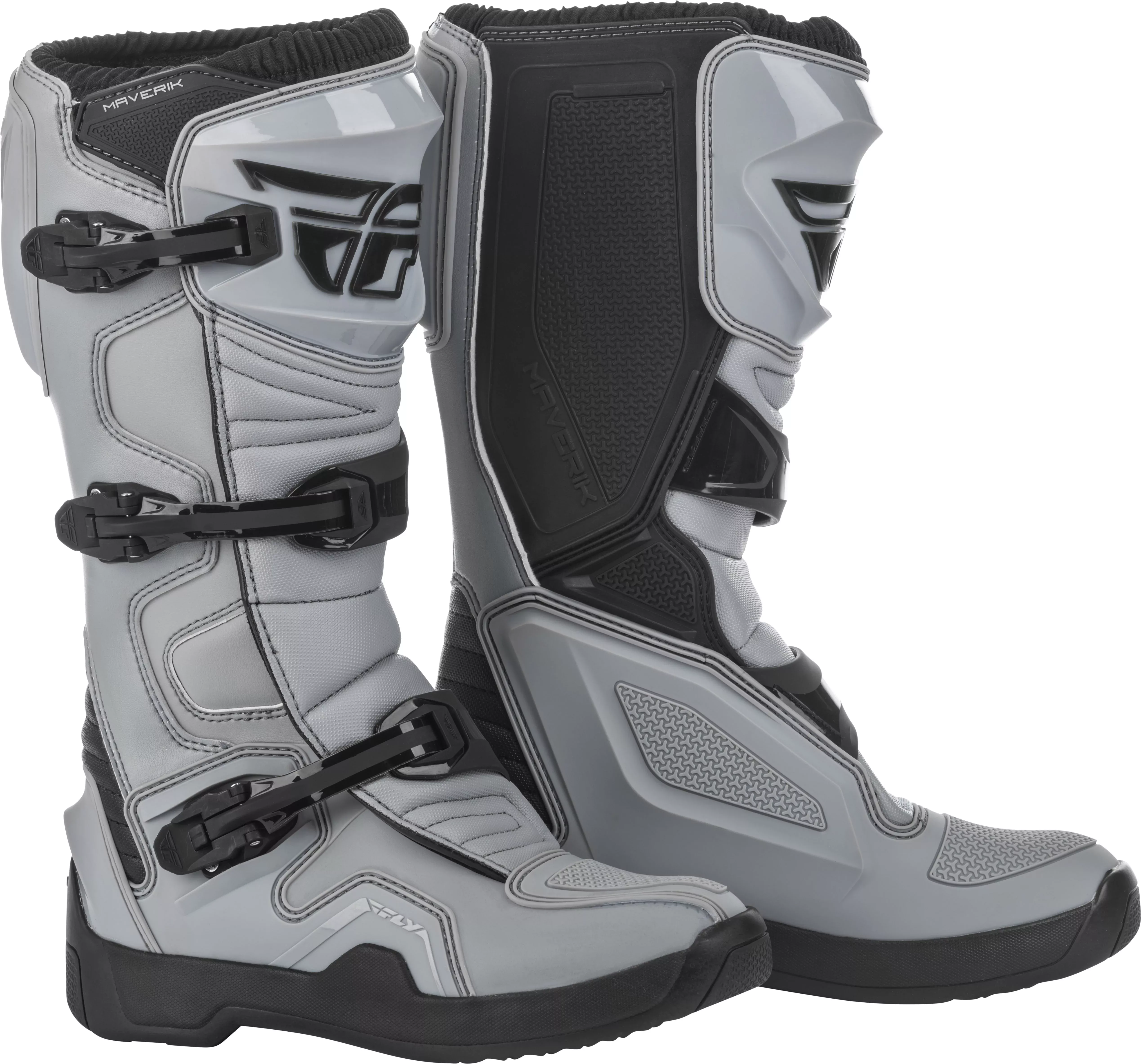 Fly Racing Maverik Boots Grey/Black Sz 10 364-68010