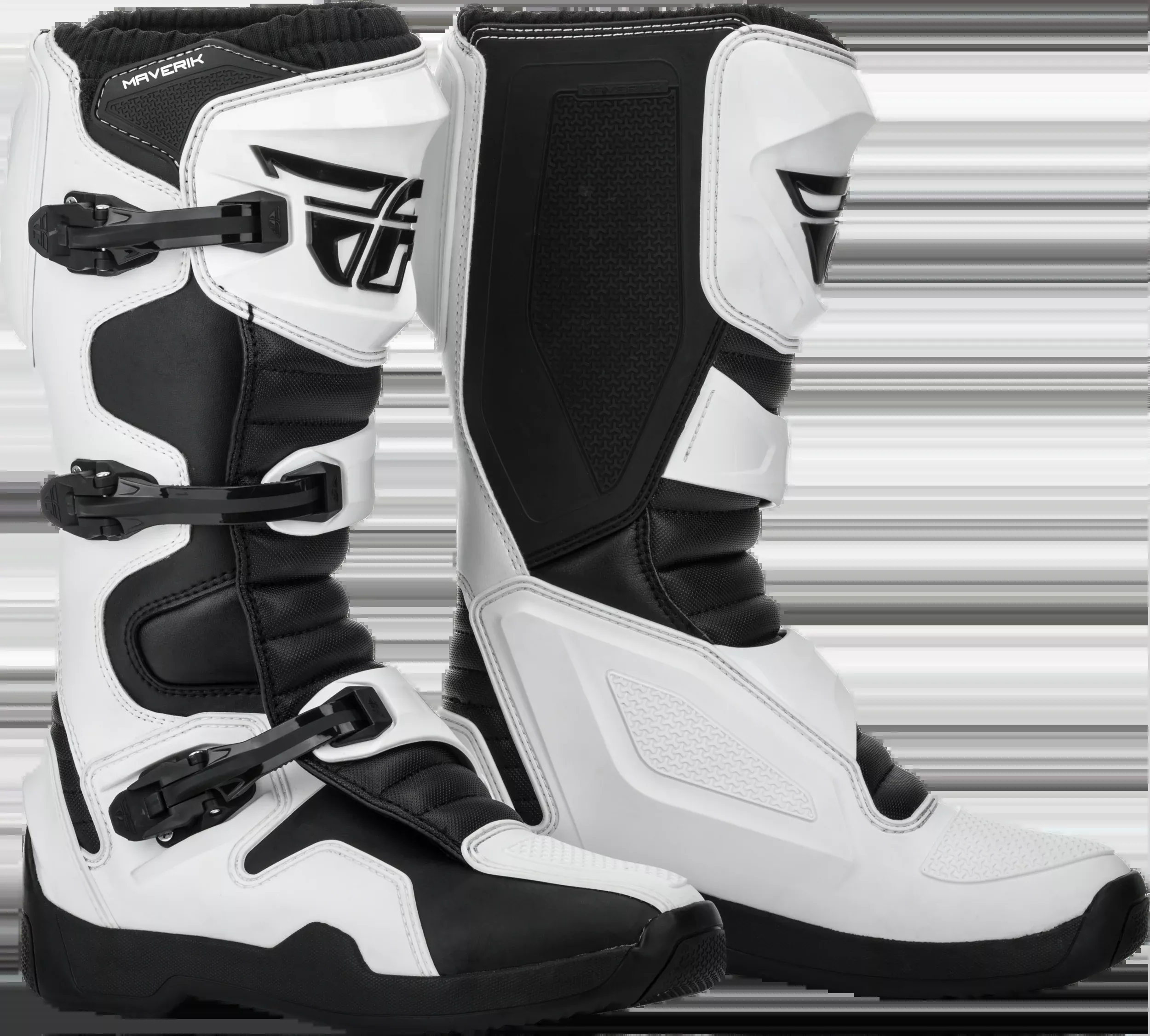 Fly Racing Maverik Boots White/Black Sz 14 364-67514