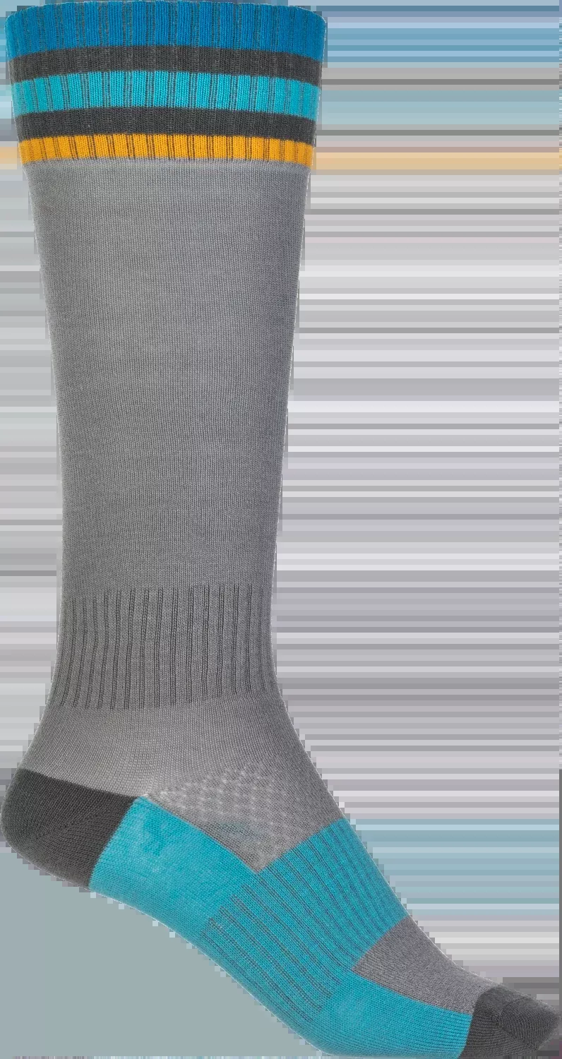 Fly Racing Mx Socks Thin Grey Sm/Md 350-0541S