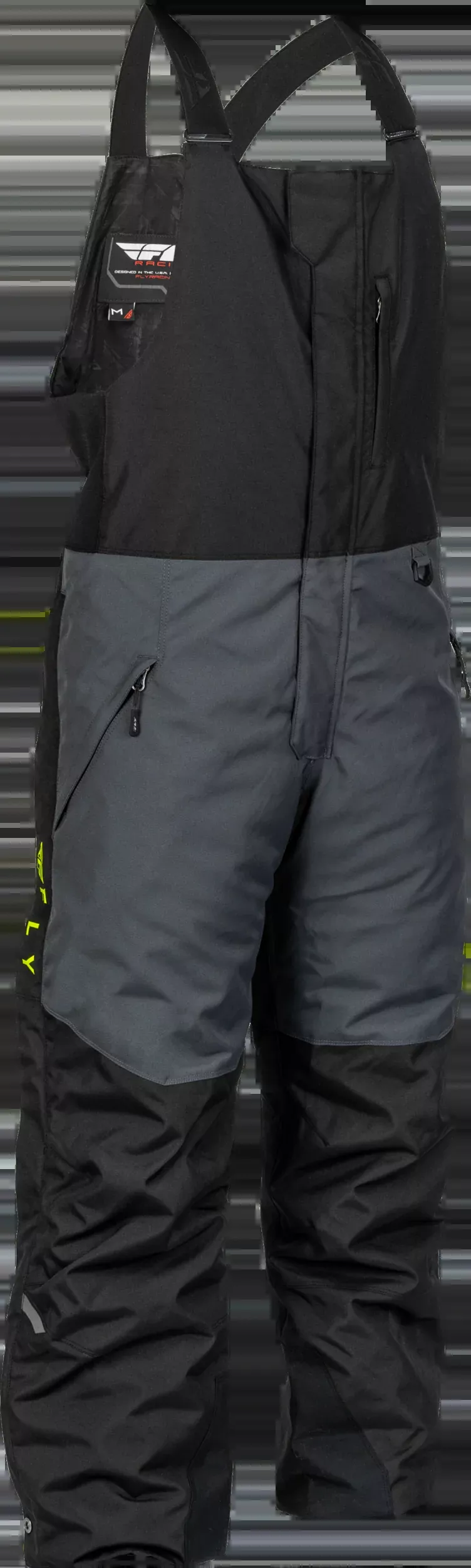 Fly Racing Outpost Bib Black/Grey/Hi-Vis 3x 470-65023X