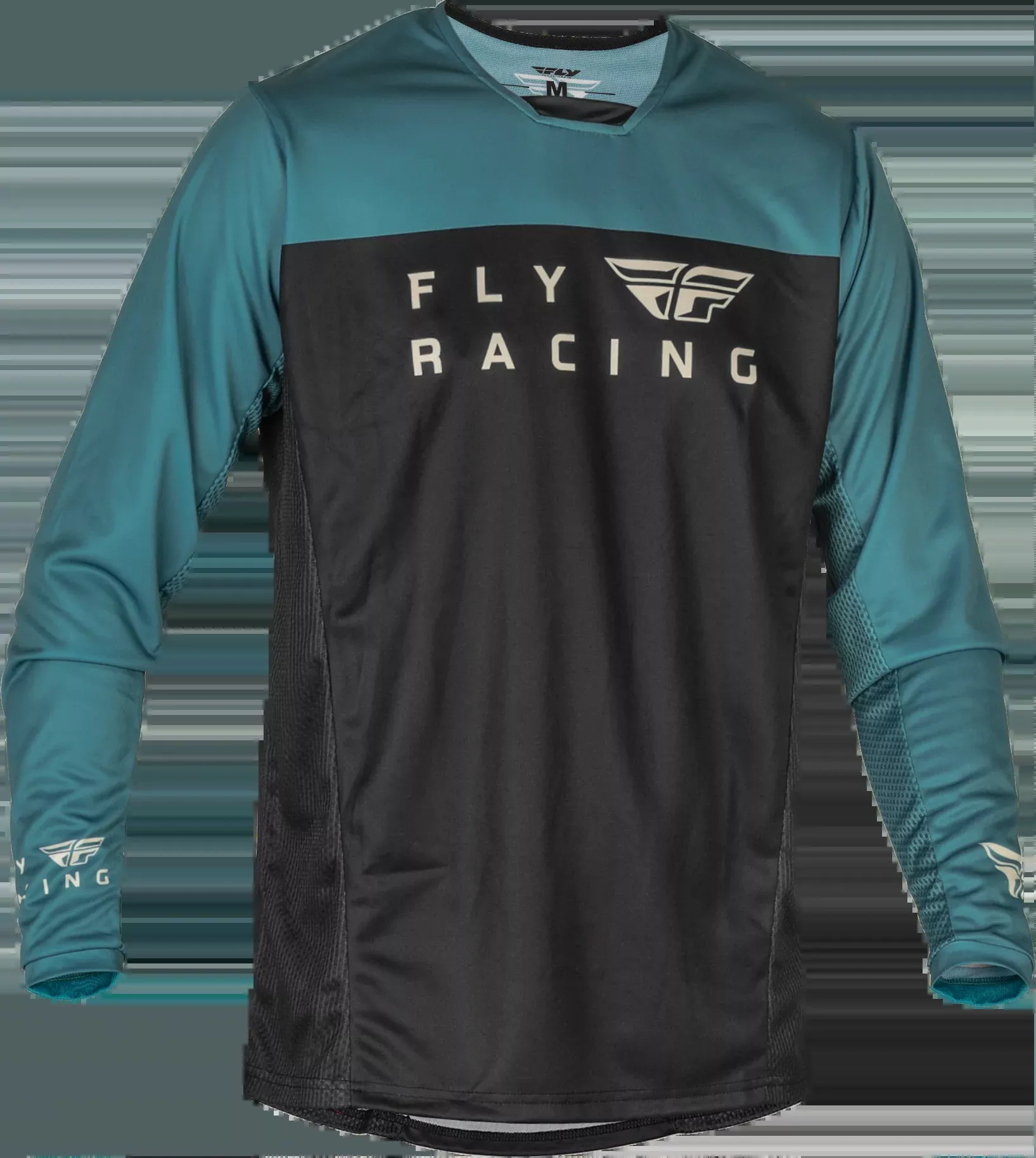 Fly Racing Radium Jersey Black/Evergreen/Sand Md 376-051M