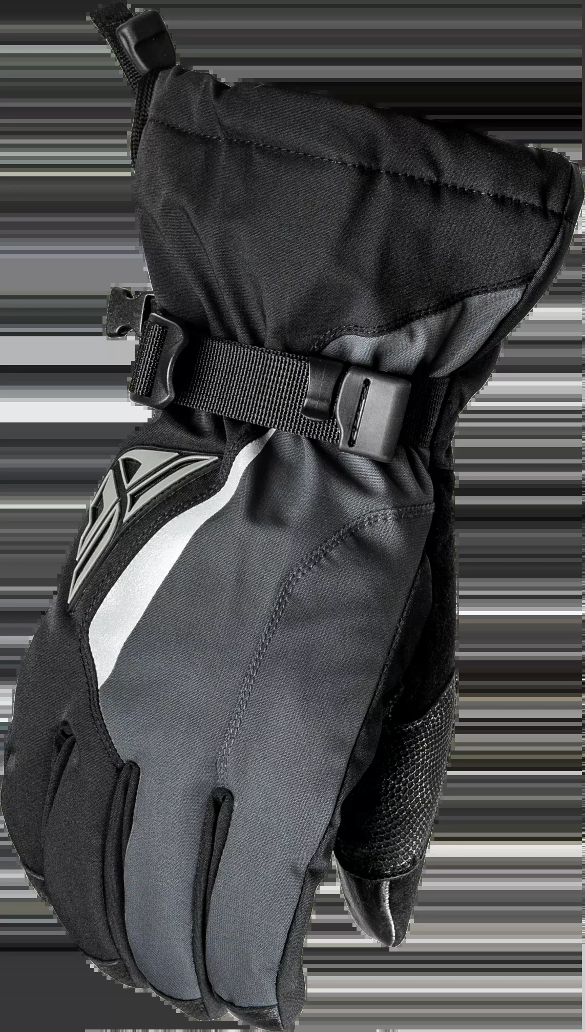 Fly Racing Title Gauntlet Gloves Black/Grey Xl 371-0601X
