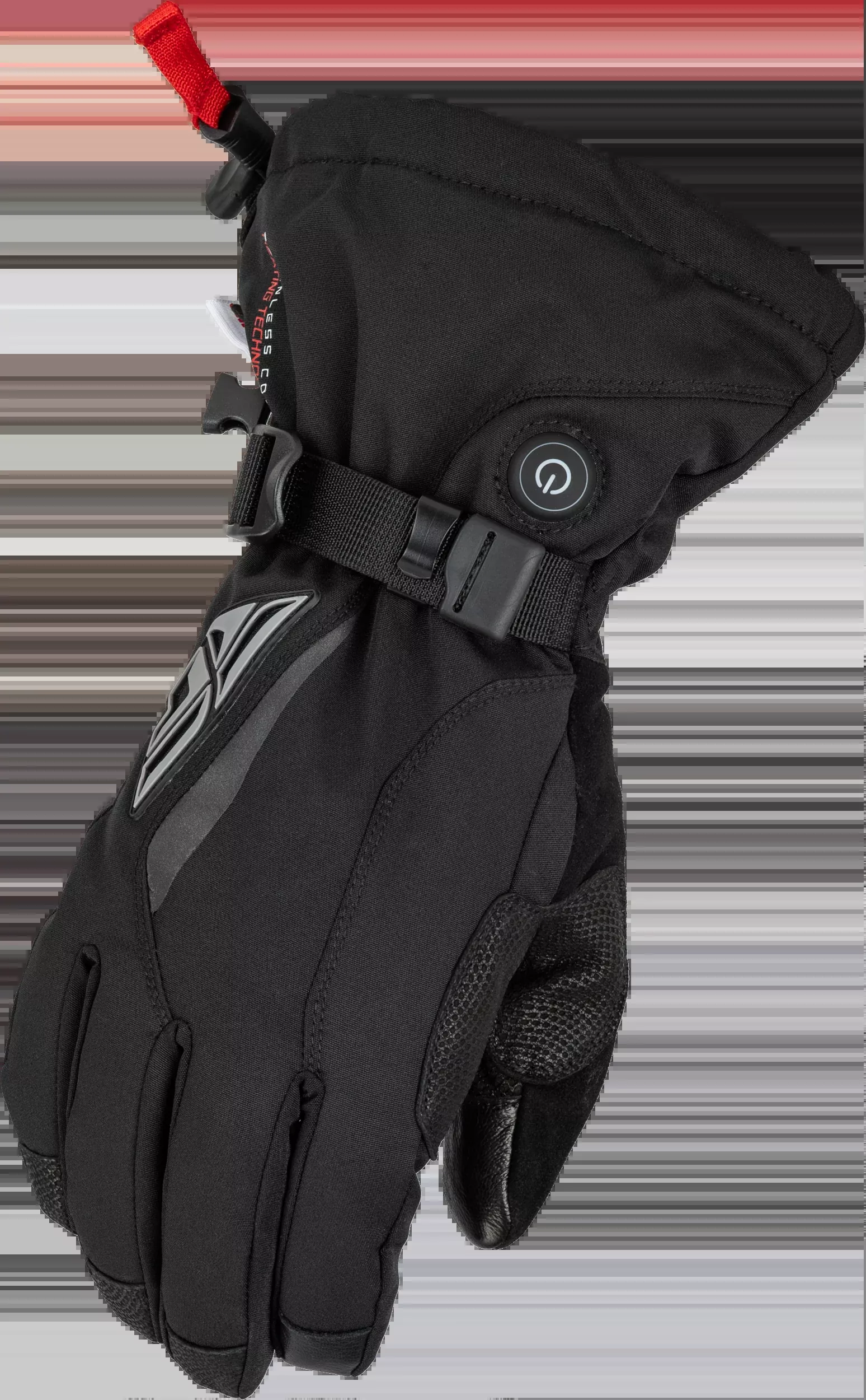 Fly Racing Title Heated Gauntlet Black Lg 476-2940L