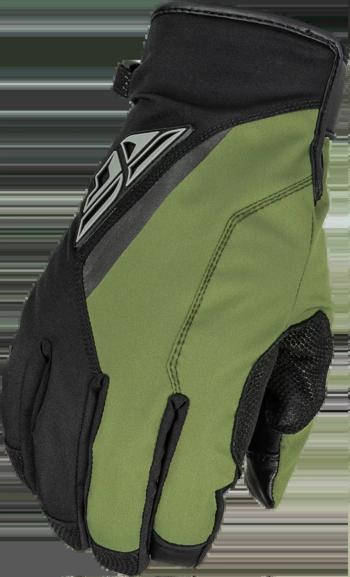 Fly Racing Title Long Gloves Black/Olive Sm 371-0613S
