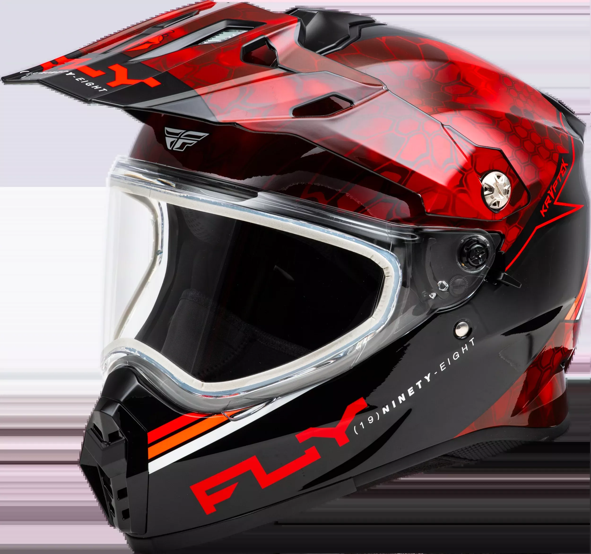 Fly Racing Trekker Cw Conceal Helmet Dual Shld Red/Black Sm 73-31358S
