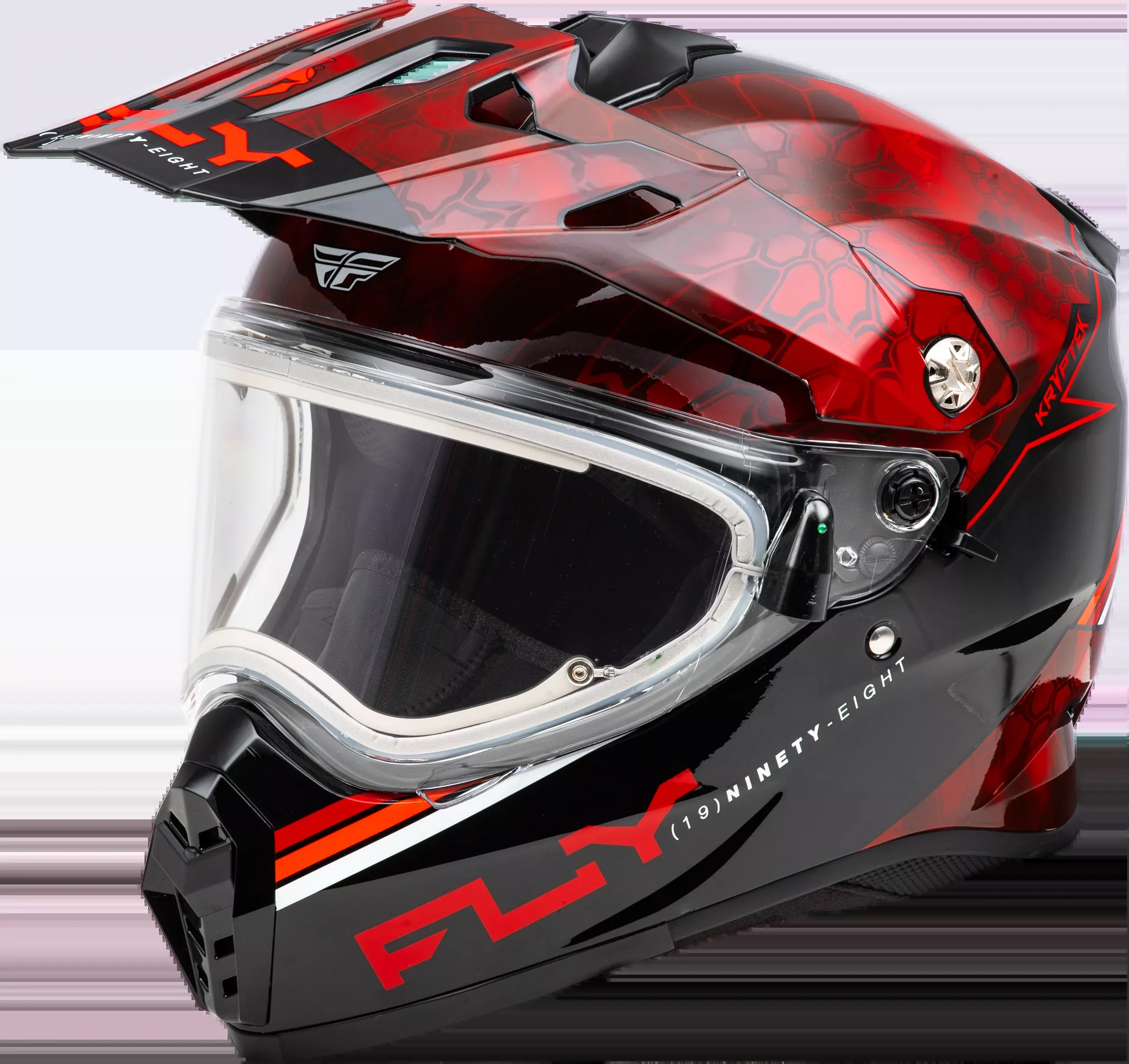 Fly Racing Trekker Cw Conceal Helmet Elec Shld Red/Black 2x 73-313612X