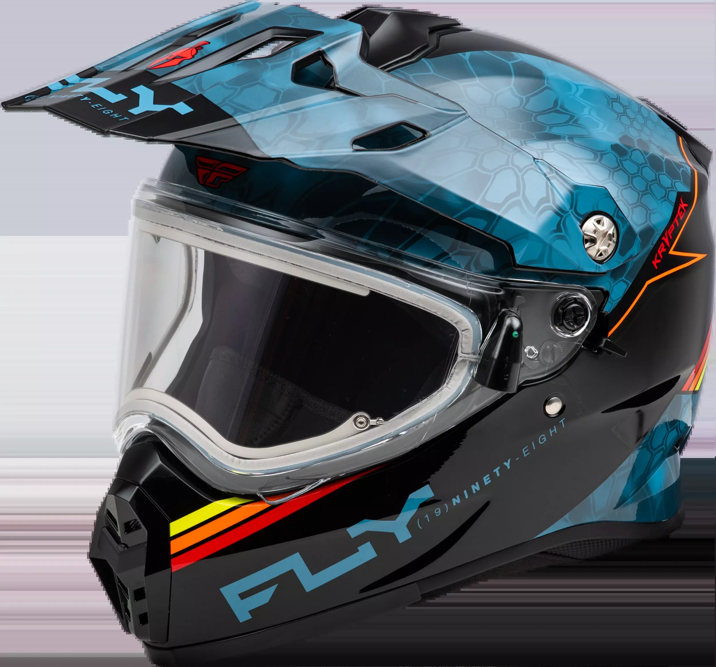 Fly Racing Trekker Cw Conceal Helmet Elec Shld Slate/Black/Red Xl 73-31362X