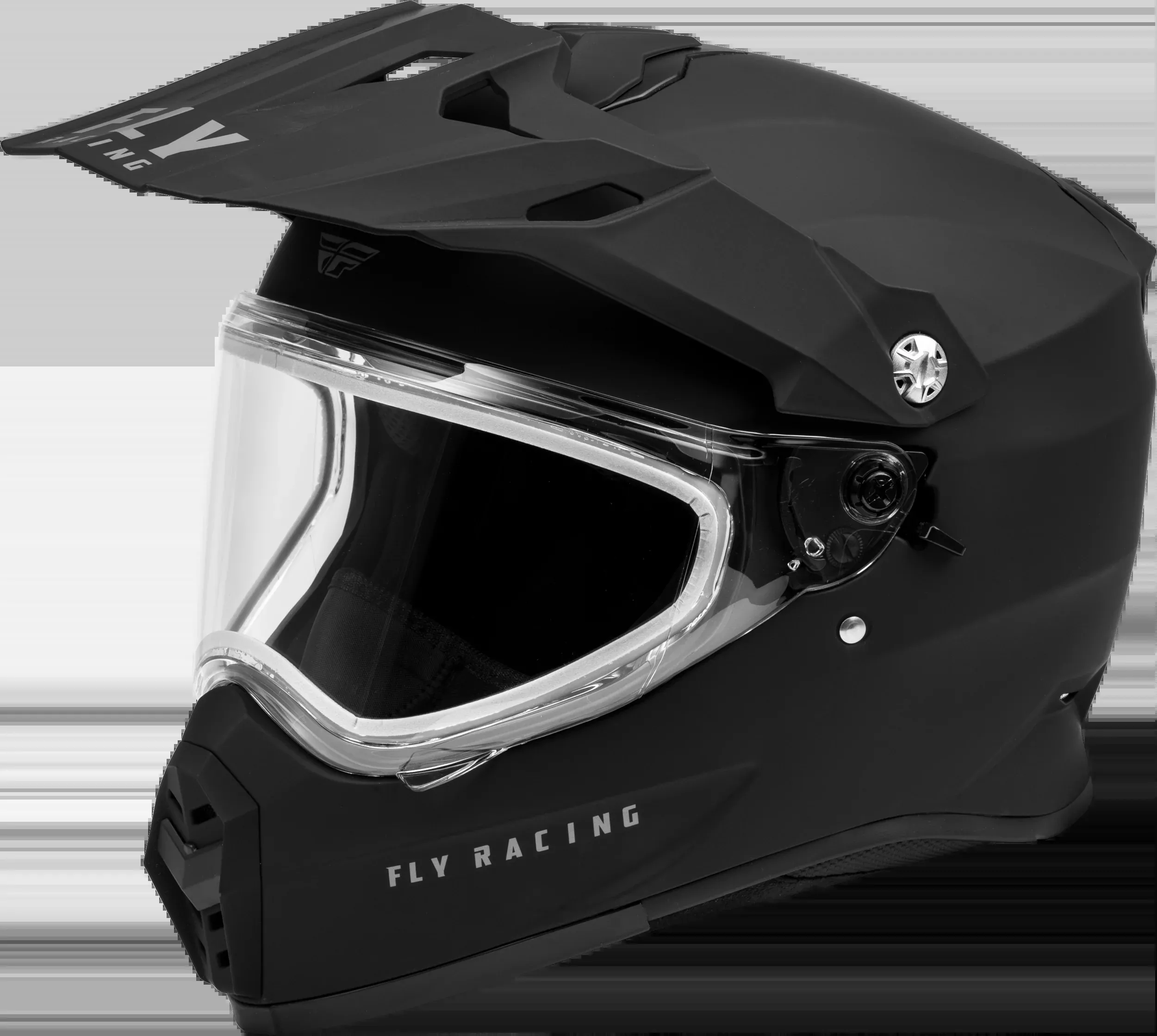 Fly Racing Trekker Cw Solid Helmet Dual Shld Matte Black 2x 73-313642X