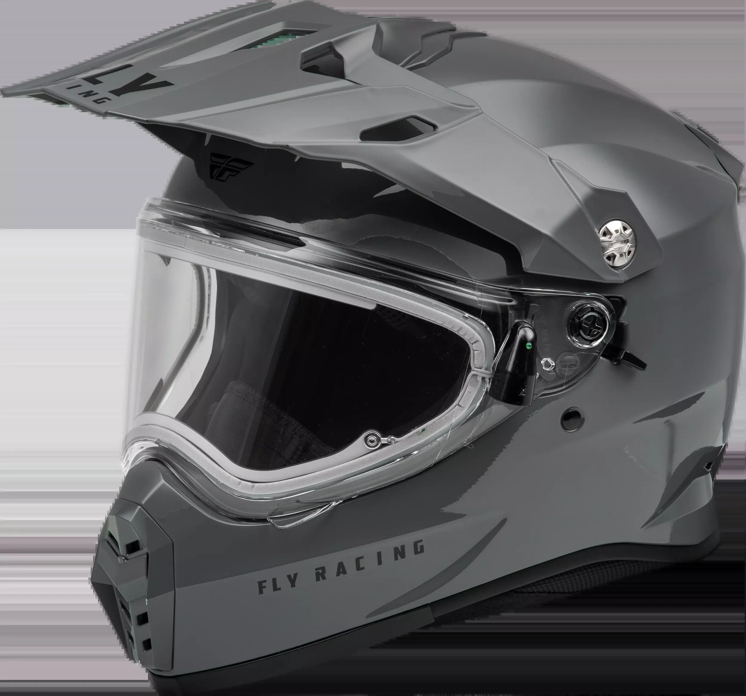 Fly Racing Trekker Cw Solid Helmet Elec Shld Grey Sm 73-31365S