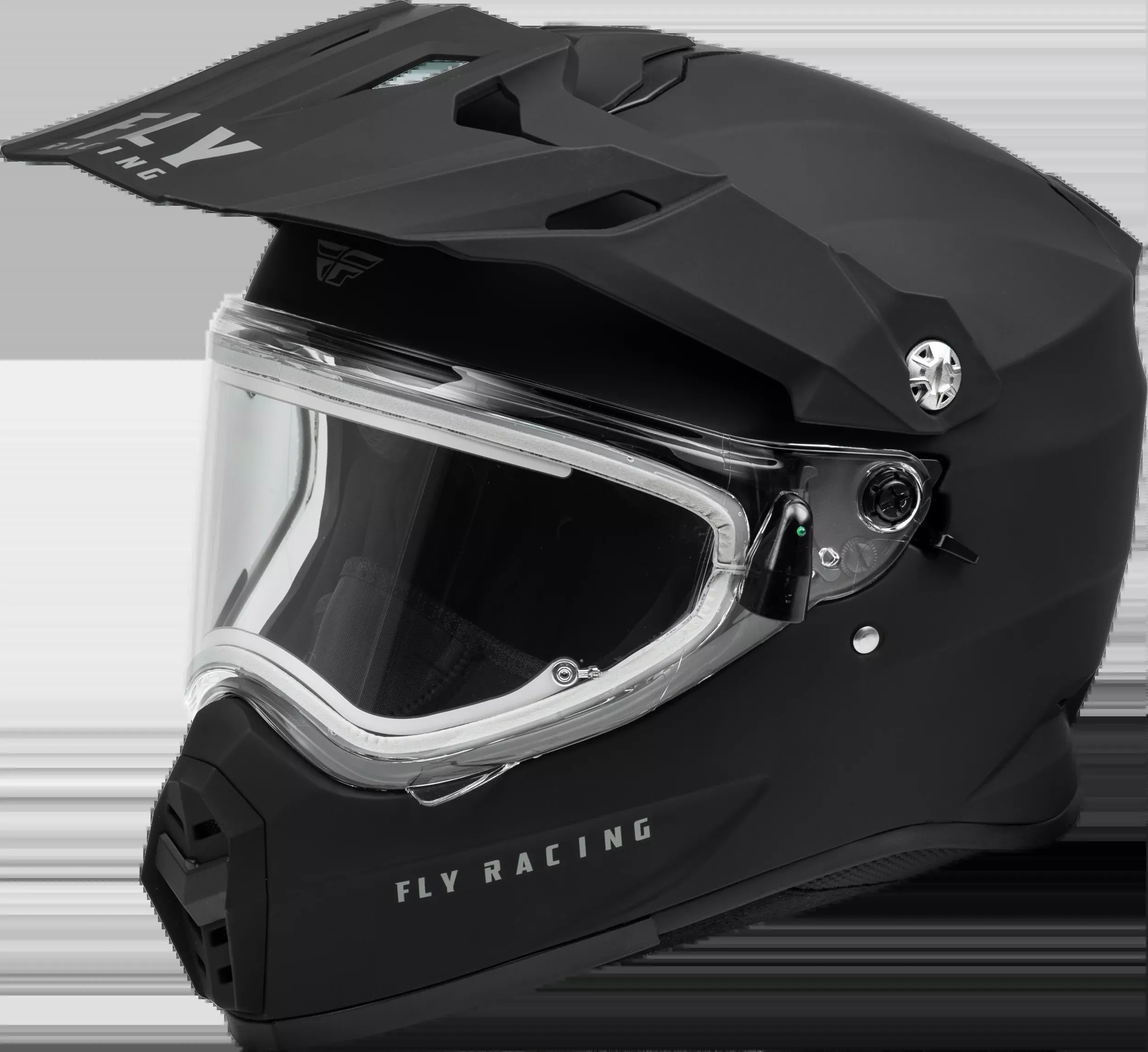 Fly Racing Trekker Cw Solid Helmet Elec Shld Matte Black 2x 73-313662X