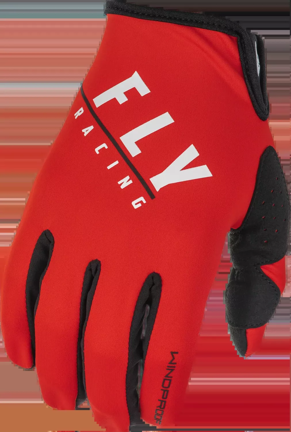 Fly Racing Windproof Gloves Black/Red Sz 07 371-14307
