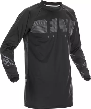 Fly Racing Windproof Jersey Black Grey