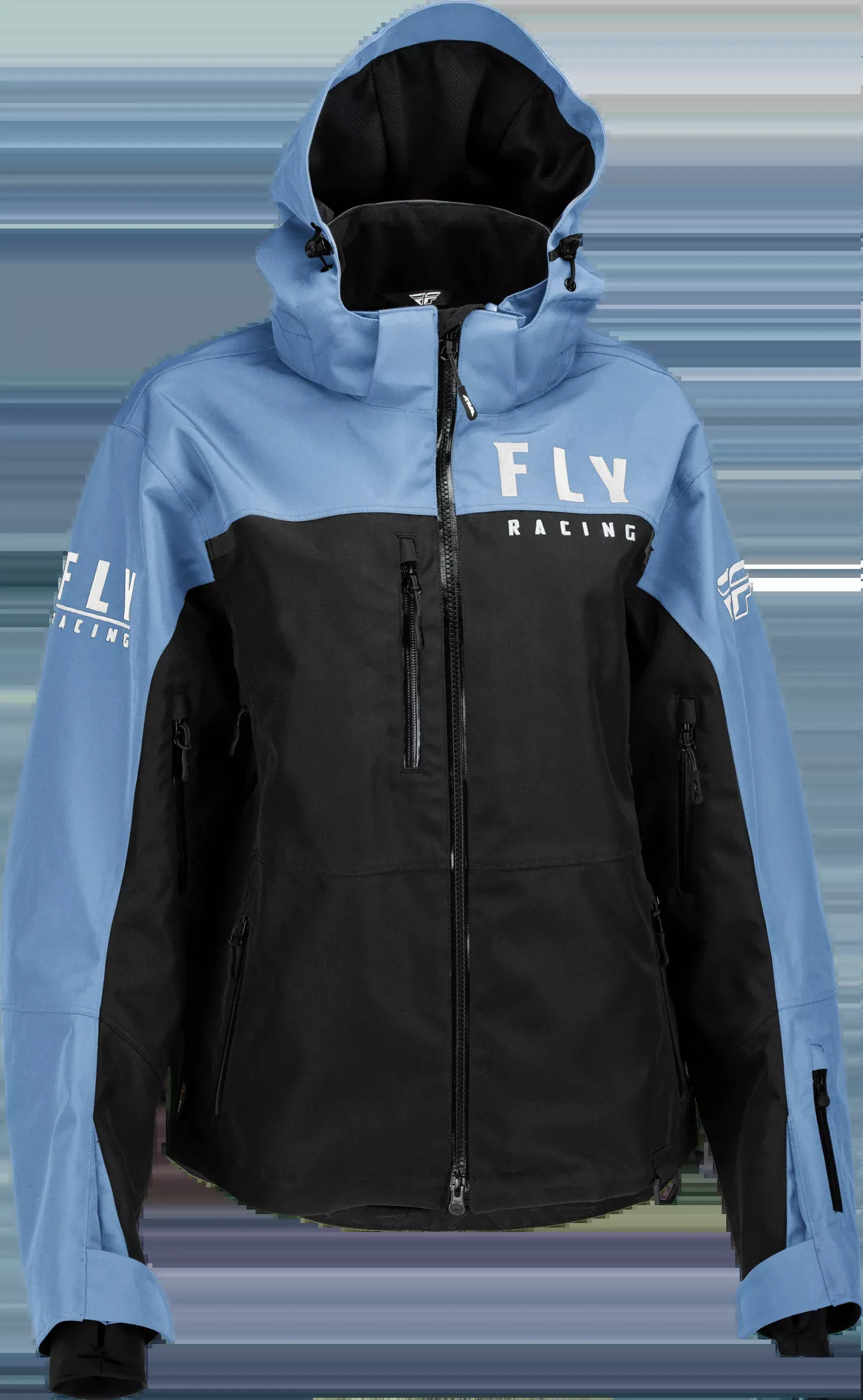 Fly Racing Women'S Carbon Jacket Black/Blue Xl 470-4501X