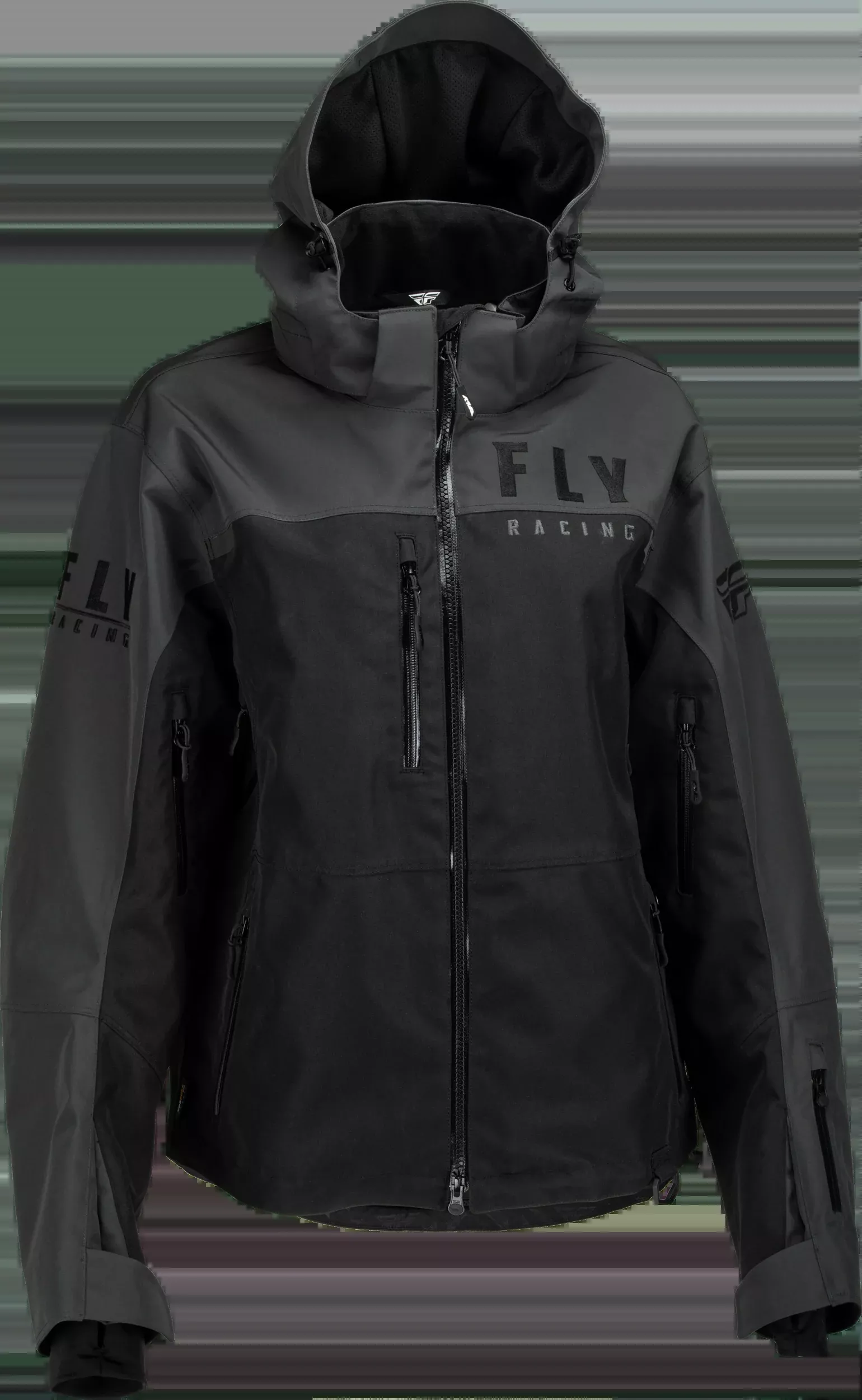 Fly Racing Women'S Carbon Jacket Black/Grey Sm 470-4500S