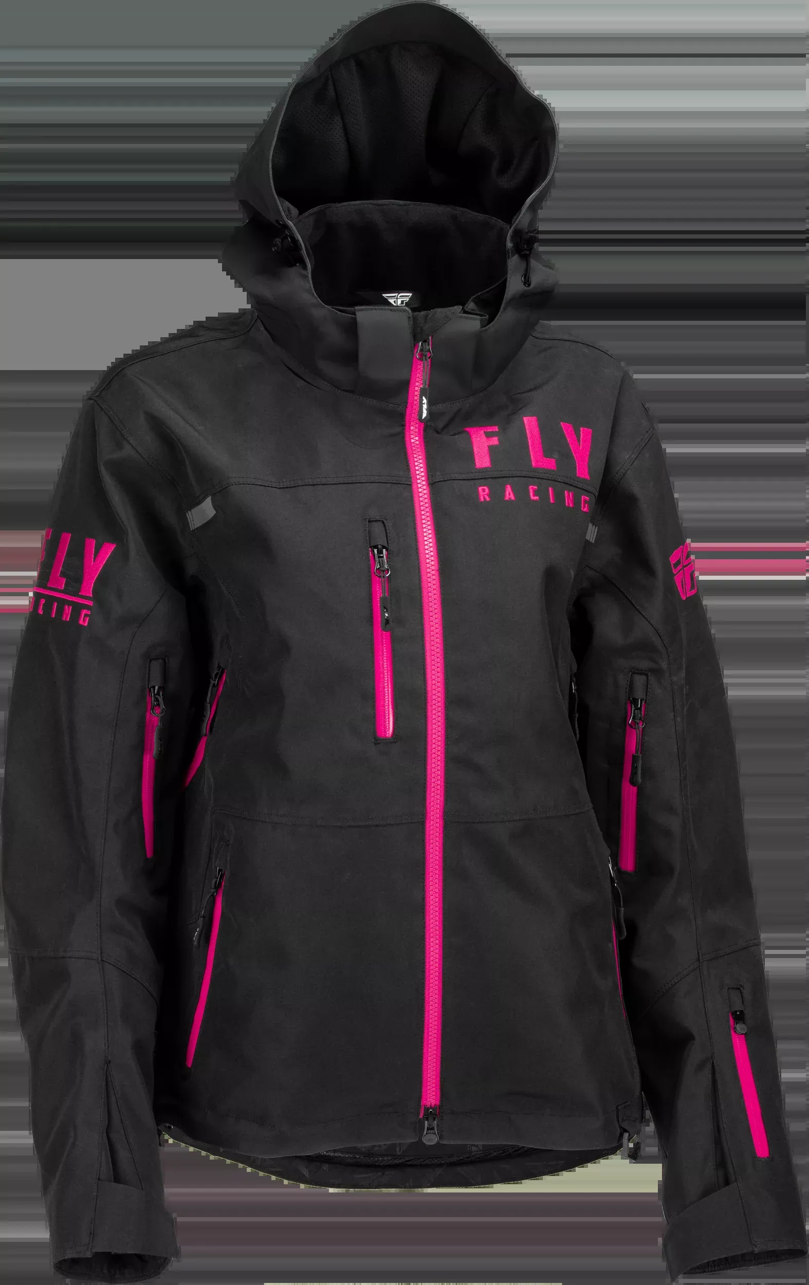 Fly Racing Women'S Carbon Jacket Black/Pink Xl 470-4502X