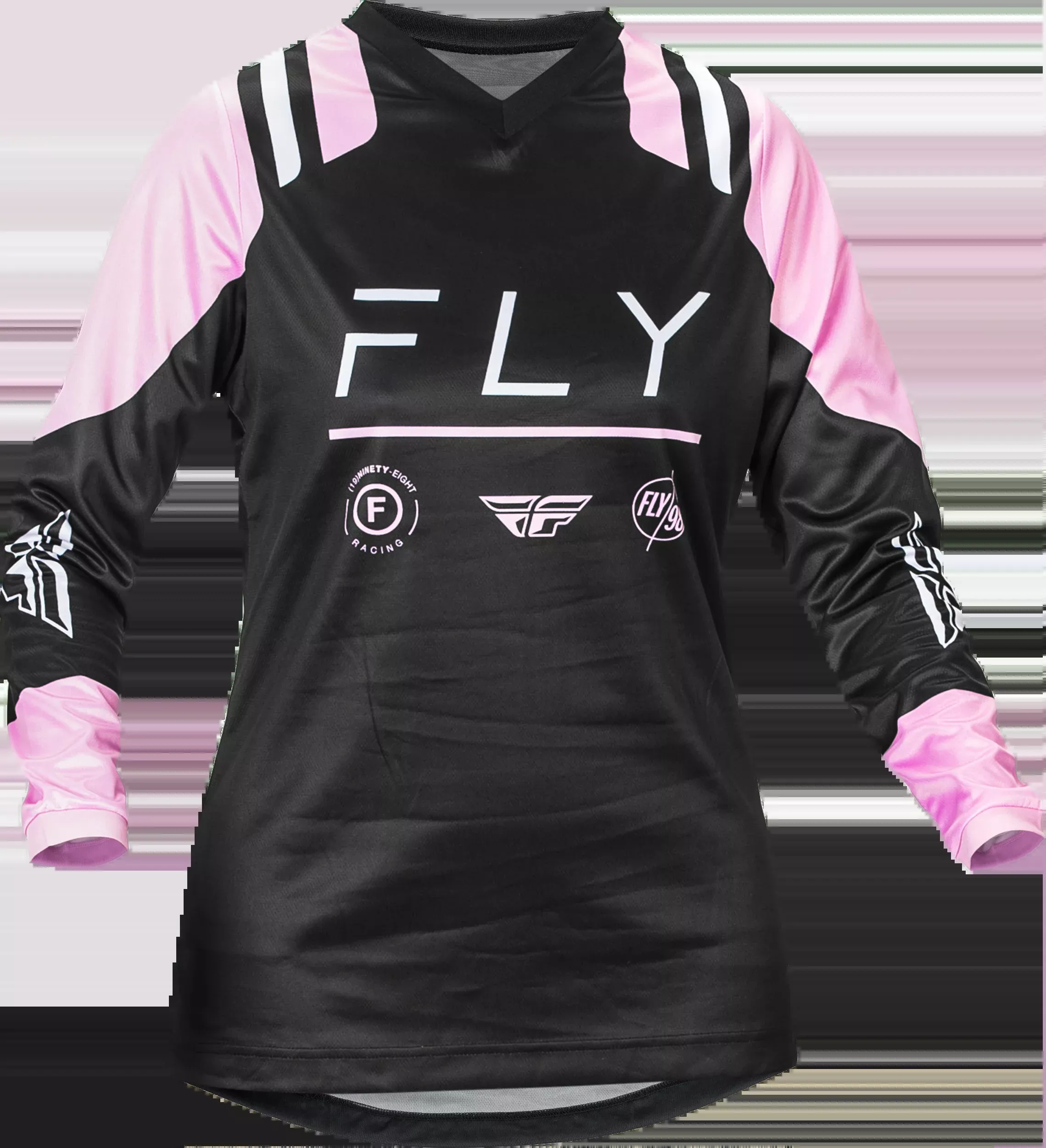 Fly Racing Women'S F-16 Jersey Black/Lavender 2x 377-8212X