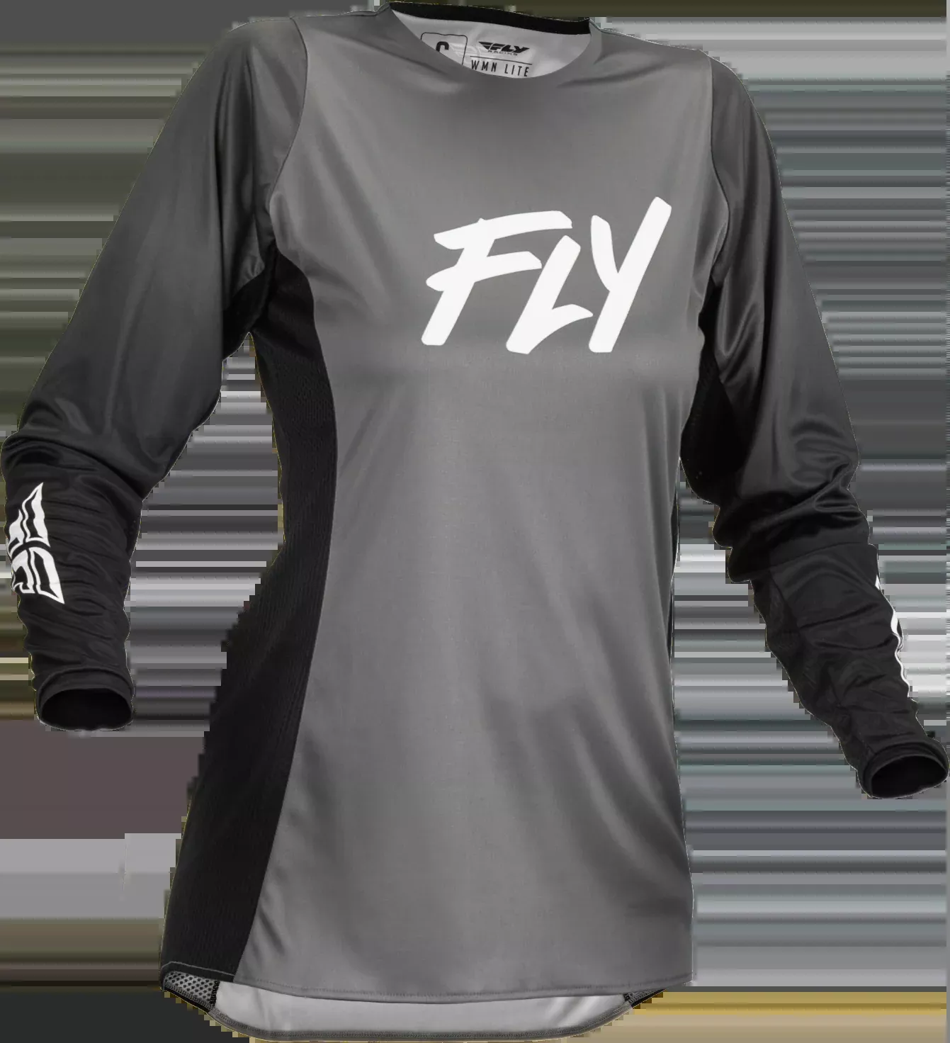Fly Racing Women'S Lite Jersey Grey/Black 2x 376-6212X