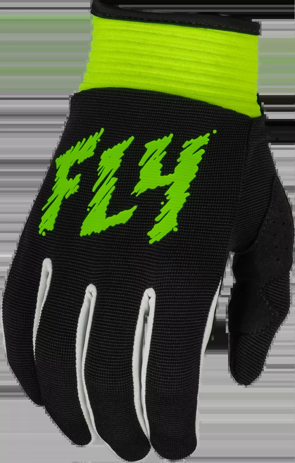 Fly Racing Youth F-16 Gloves Black/Neon Green Yl 377-214YL