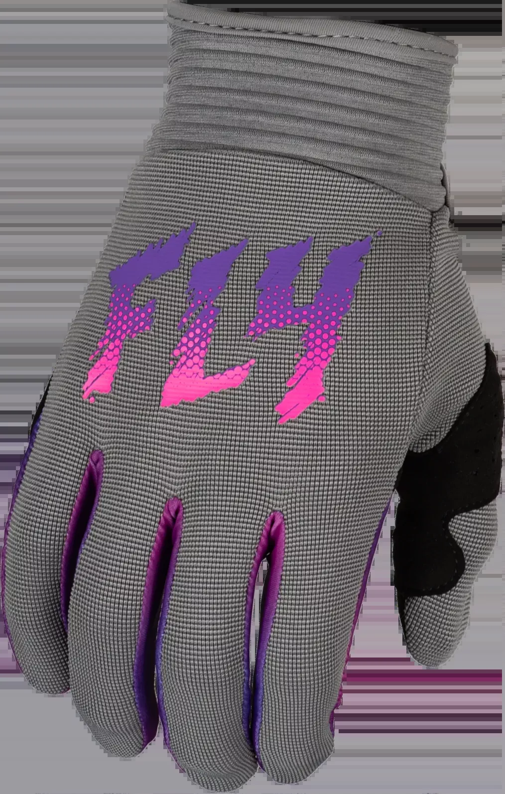 Fly Racing Youth F-16 Gloves Grey/Pink/Purple Ym 377-210YM