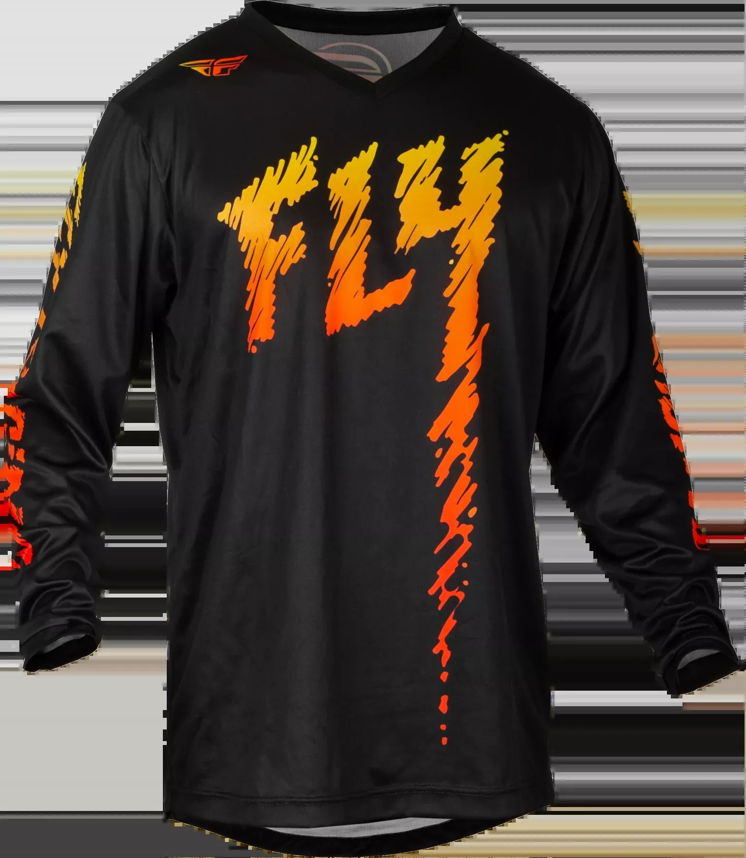 Fly Racing Youth F-16 Jersey Black/Yellow/Orange Yl 377-221YL