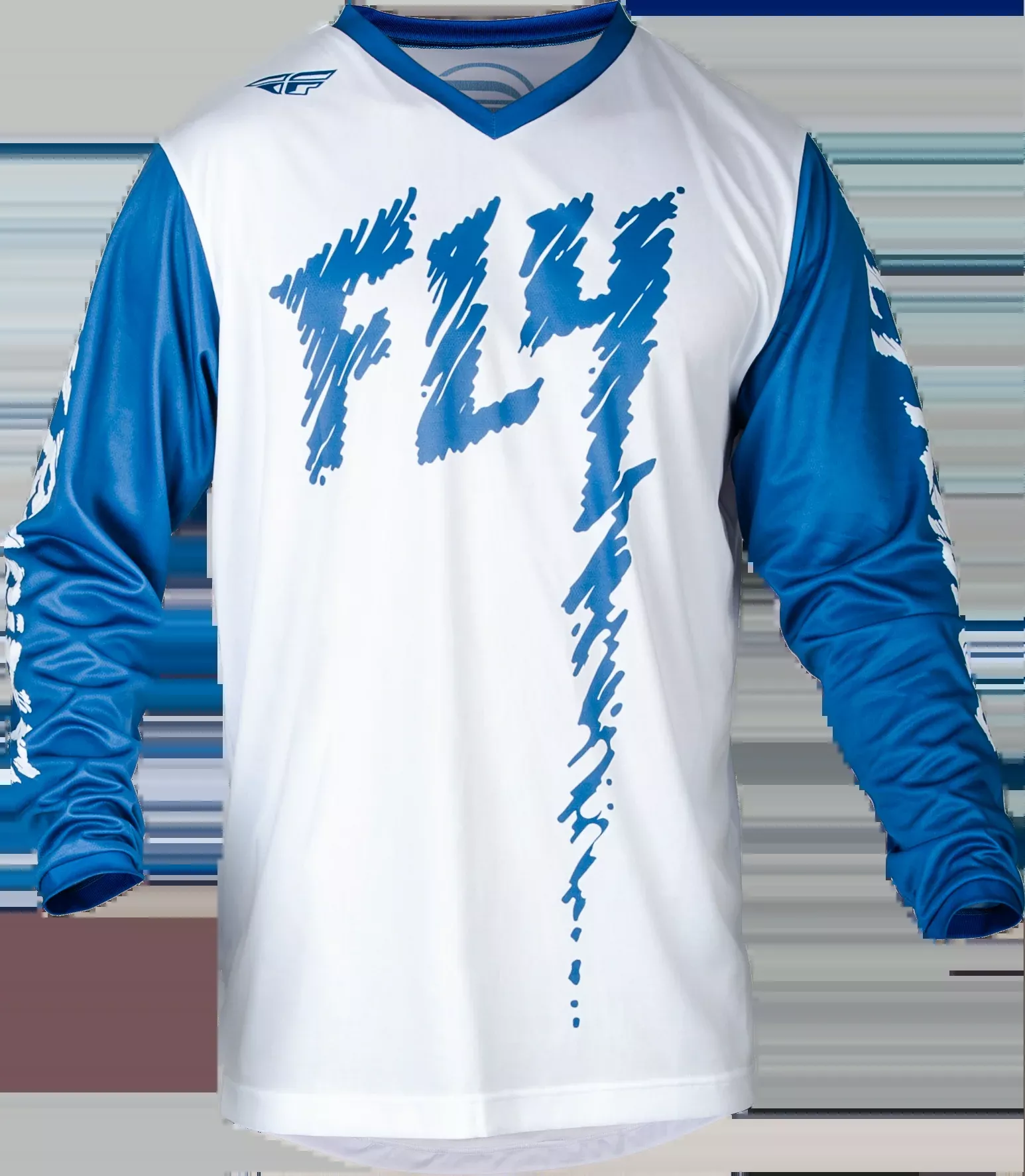 Fly Racing Youth F-16 Jersey True Blue/White Ym 377-223YM