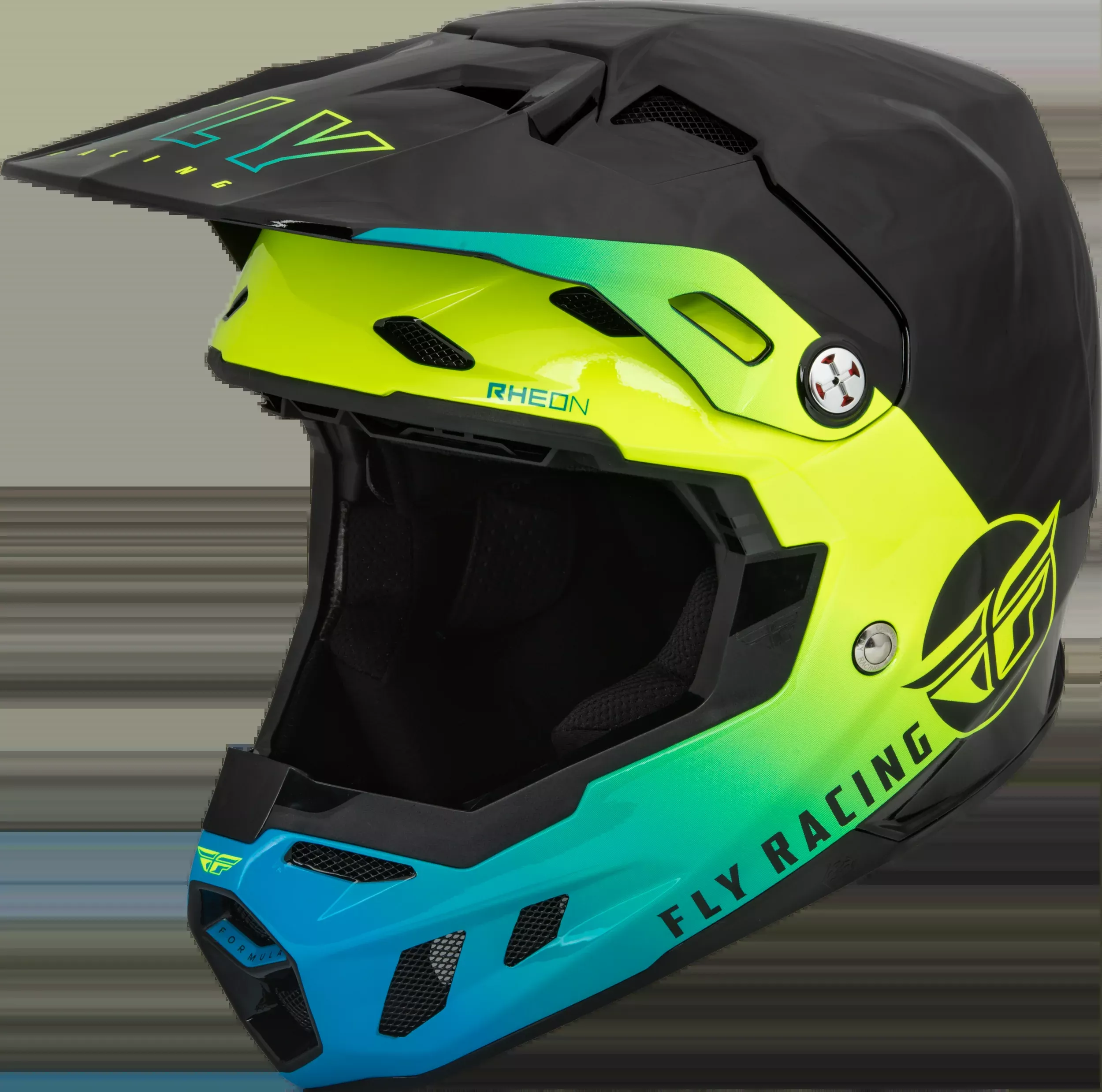 Fly Racing Youth Formula Cc Centrum Helmet Black/Blue/Hi-Vis Yl 73-4320YL