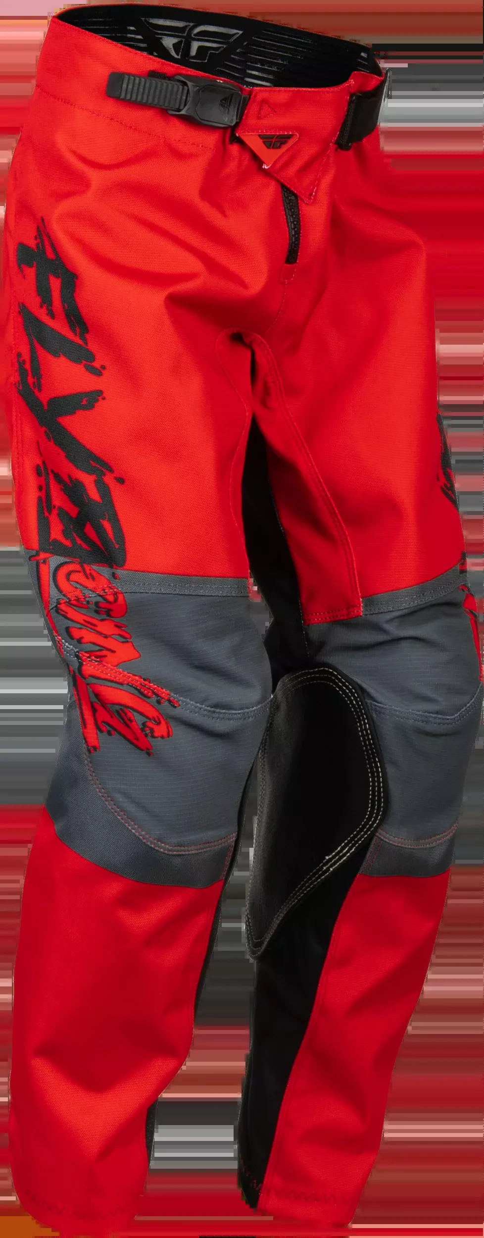 Fly Racing Youth Kinetic Khaos Pants Black/Red/Grey Sz 20 376-43020