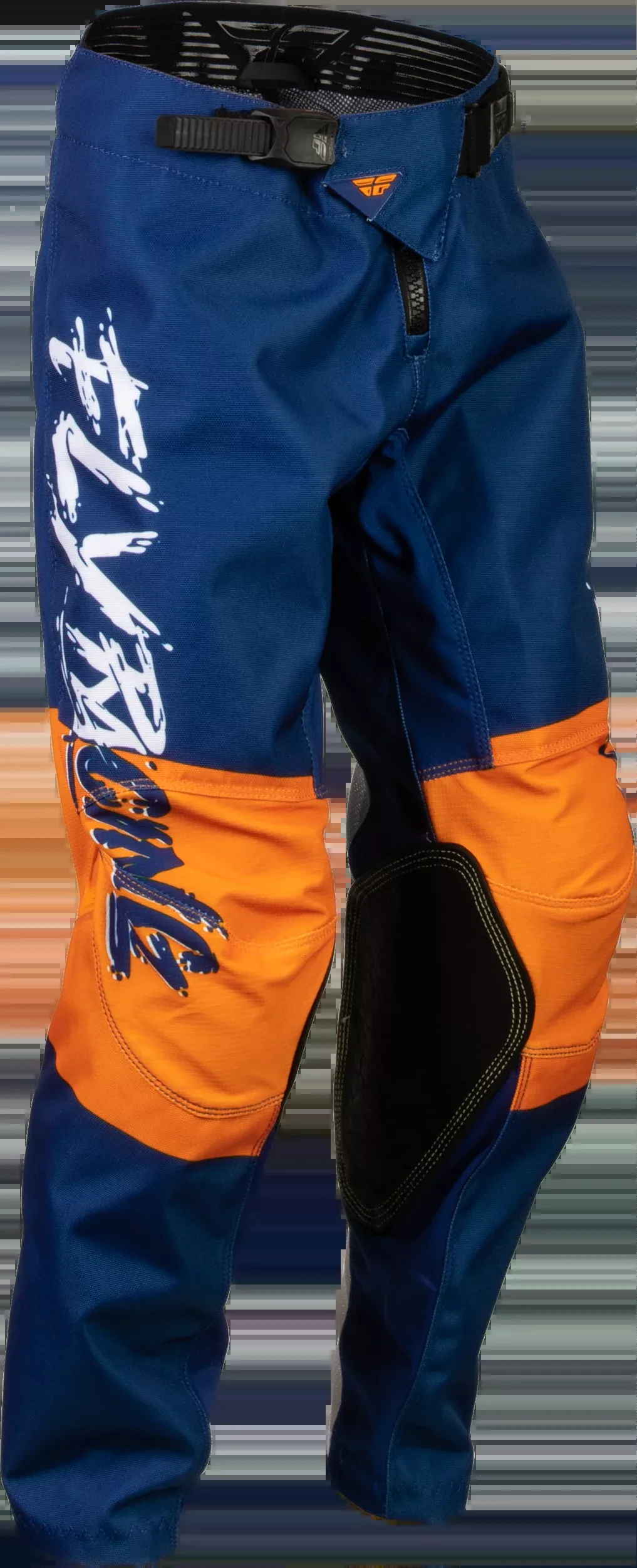 Fly Racing Youth Kinetic Khaos Pants White/Navy/Orange Sz 26 376-43526