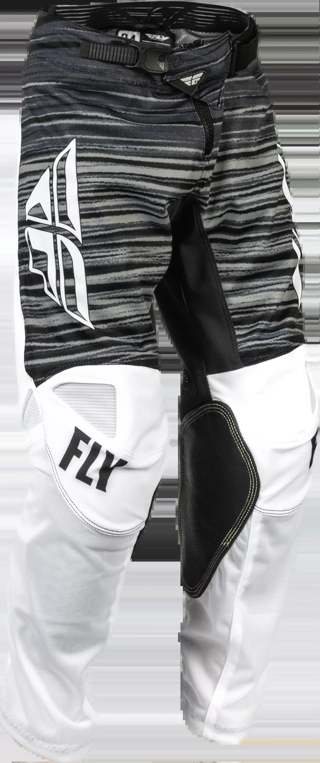 Fly Racing Youth Kinetic Mesh Pants Black/White/Grey Sz 24 376-34024