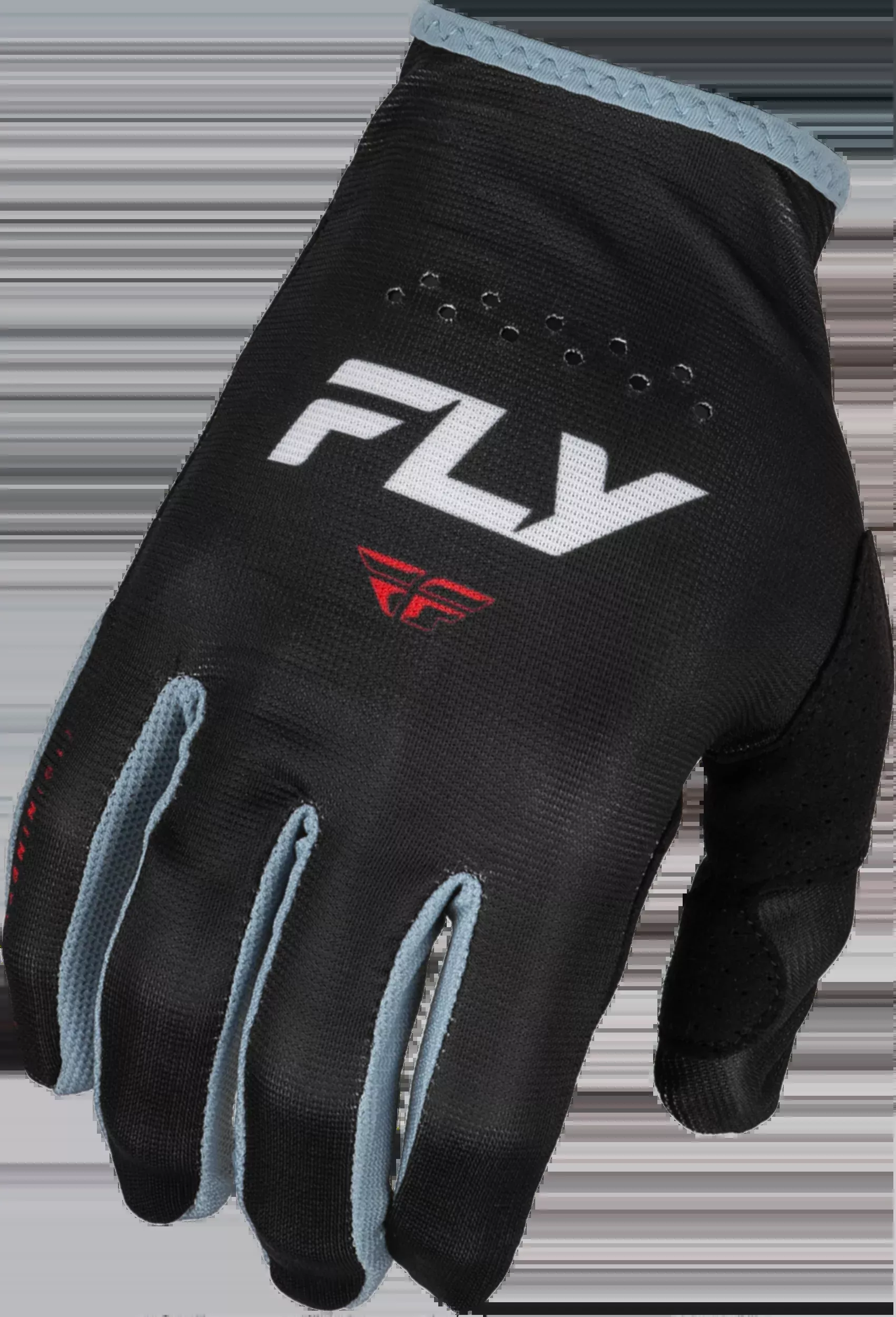 Fly Racing Youth Lite Gloves Black/White/Red Ys 377-710YS