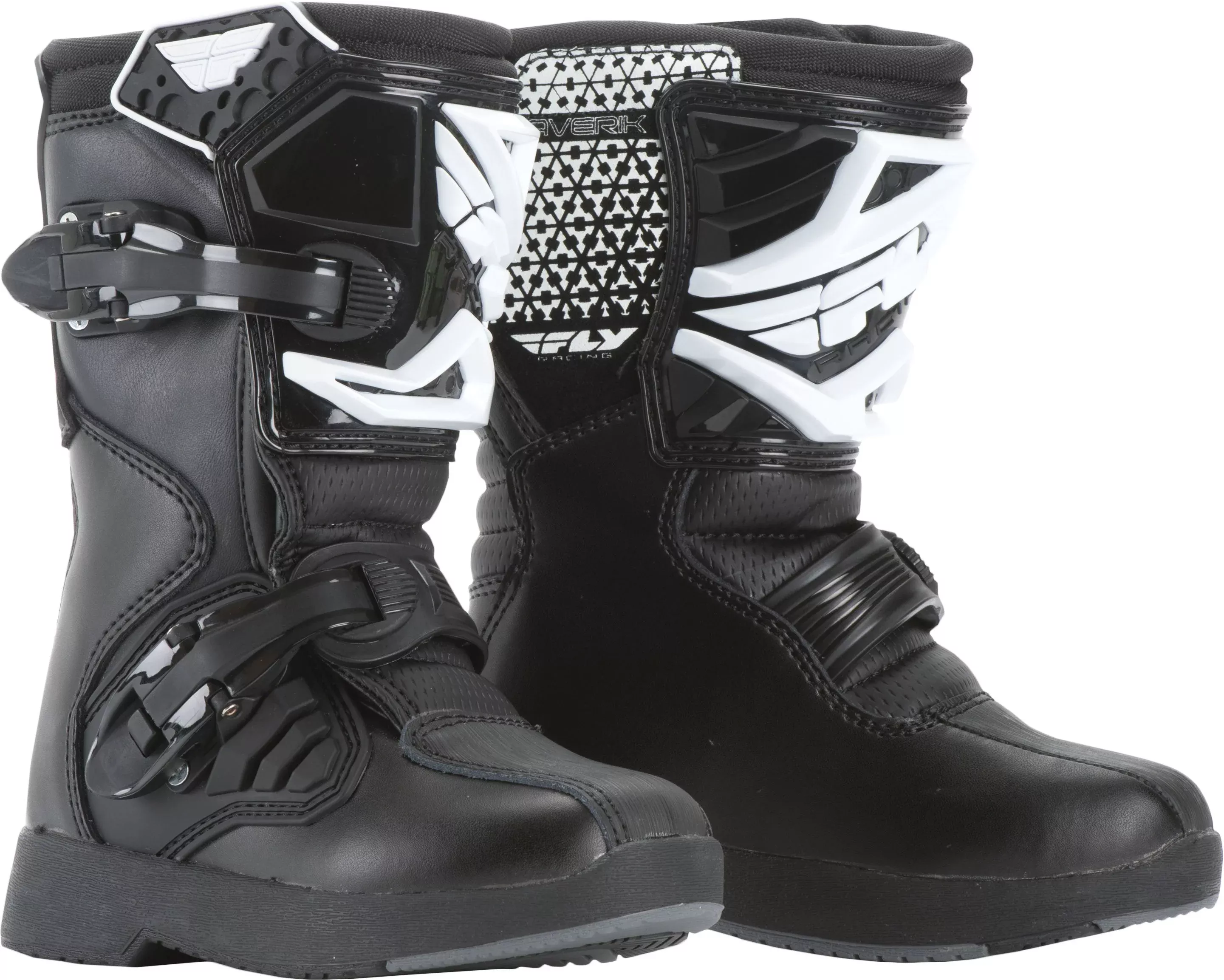 Fly Racing Youth Maverik Mini Boots Black Sz Y13 364-55099