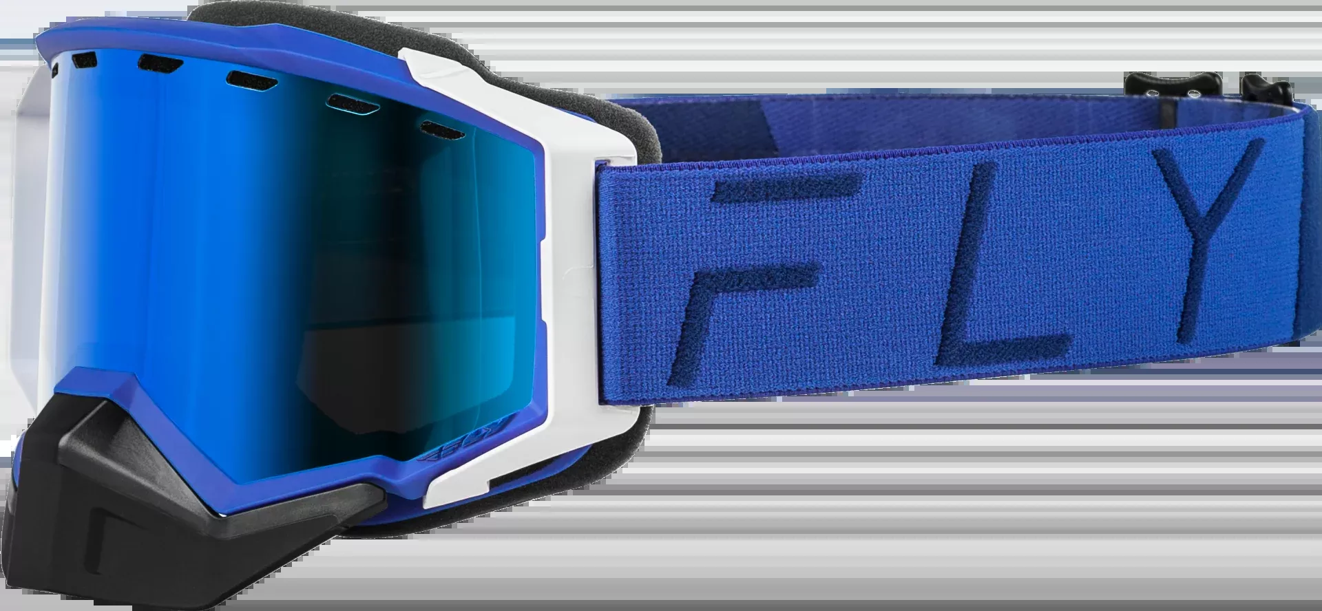 Fly Racing Zone Pro Snow Goggle Blue W/ Blue Mir/Plrzd Smoke Lens 37-50341