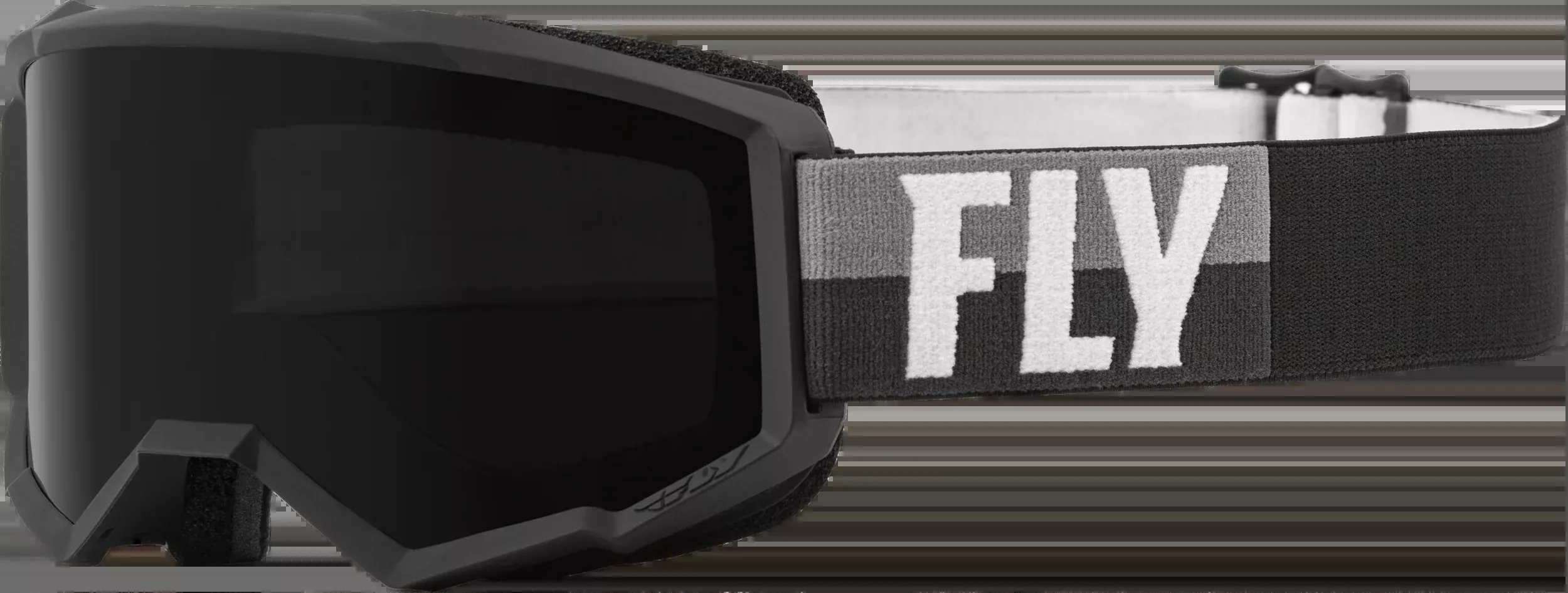 Fly Racing Zone W/C Goggle Black/White W/Dark Smoke Hydrophoc Lens 37-51672