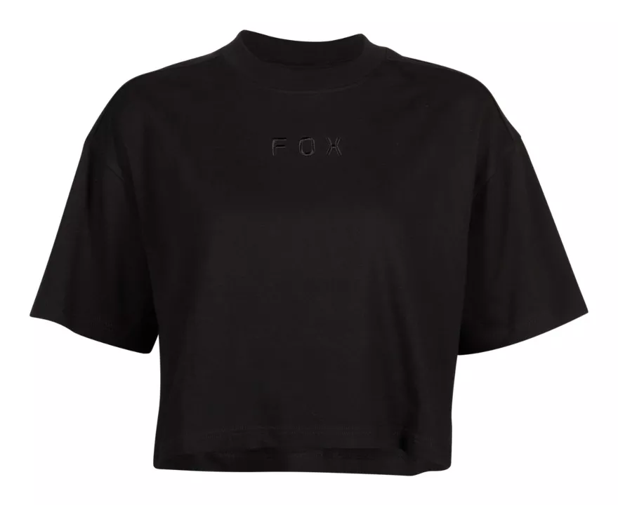 Fox Racing Wordmark Oversized Women's Cropped T-Shirt