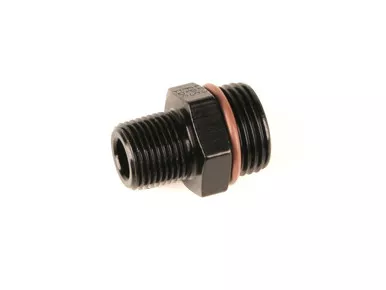 Fragola #10 ORB x 1/2 MPT Adapter Fitting Black 494002-BL