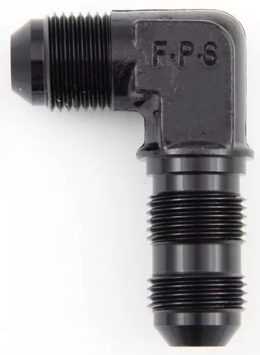 Fragola #12 x 90 Deg Bulkhead Fitting Black 483312-BL