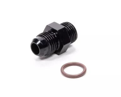 Fragola #6 x 9/16-18 (#6) Radius O-Ring Fitting Black 495100-BL