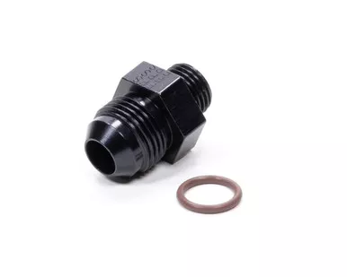 Fragola #8 x 9/16-18 (#6) Radius O-Ring Fitting Black 495102-BL
