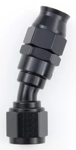 Fragola Hose Fitting #8 30 Deg PTFE Black 683008-BL