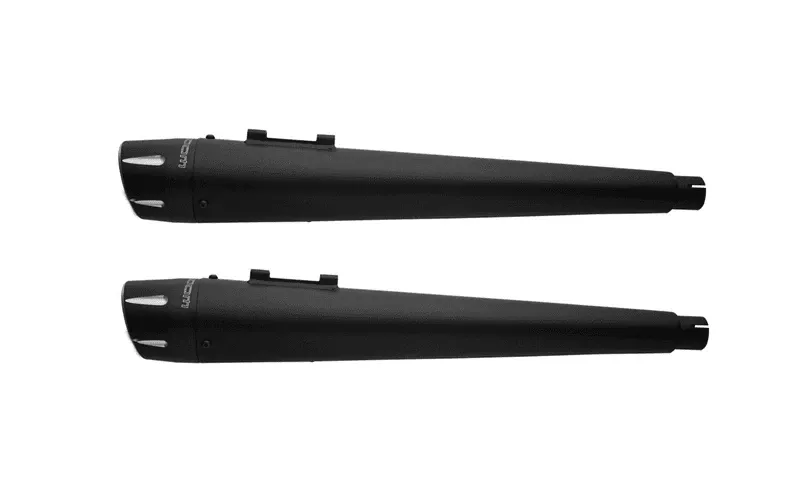 Freedom Performance 4.5 inch Combat Mufflersfor '95-16 FLHT/FLT -Black w/ Black Tips