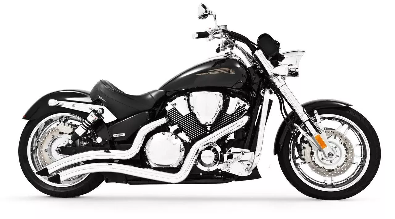 Freedom Performance Sharp Curve Radius Exhaust for '02-08 Honda VTX1800C/F/R/N - Chrome