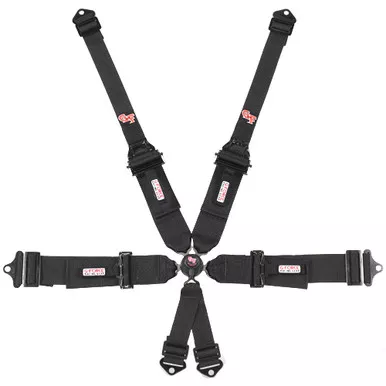 G-Force 6pt Harness Camlock Black SFI16.5 HNR 7601BK