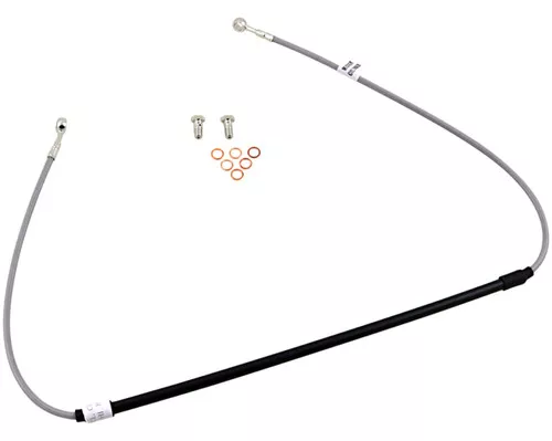 GBrakes Braided Stainless Steel Front Brake Line (FK003D412-1)
