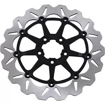 GBrakes Oversize Wave Front Brake Rotor - 12.5" - DF680CWS-B