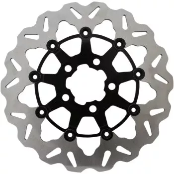 GBrakes Wave Brake Rotor – Rear – 11.5 – Black Carrier – DF681CW-B