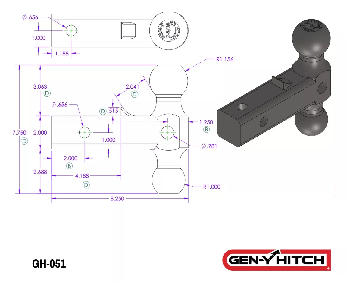 GEN-Y Dual-Ball Mount